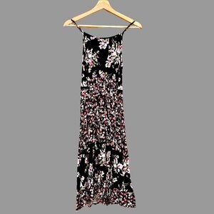 B.O.G Collective Floral Maxi w/Cut Out Lace & Adjustable Straps - XS